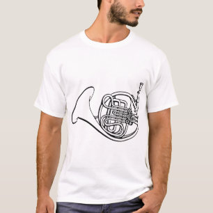 Muziek in de Horn-band T-shirt
