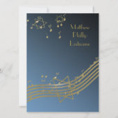 Muziek in de lucht Bar Mitzvah 7.5 Kaart (Achterkant)