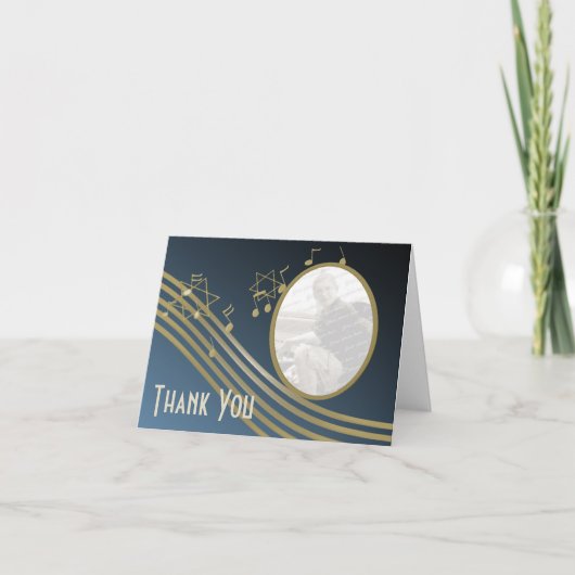 Muziek in de lucht Dank u wel Bedankkaart (Voorkant)