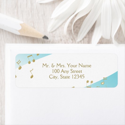 Muziek in de lucht etiket (Insitu)