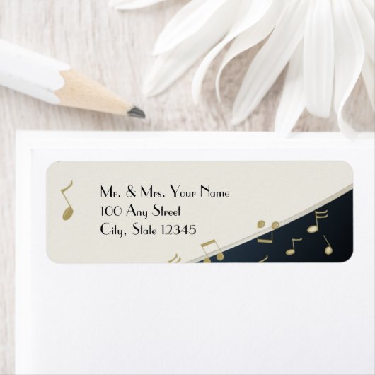 Muziek in de lucht etiket (Insitu)