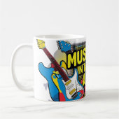 Muziek in de lucht koffiemok (Links)