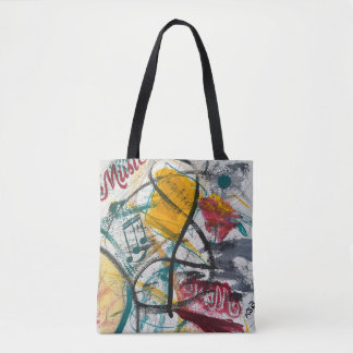 Muziek in de lucht-tas tote bag