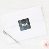 Muziek in de lucht vierkante sticker (Envelop)