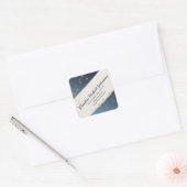 Muziek in de lucht vierkante sticker (Envelop)