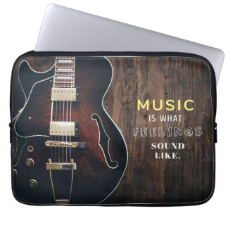 Muziek in de muziekkunst laptop sleeve