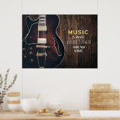 Muziek in de muziekkunst poster (Keuken)