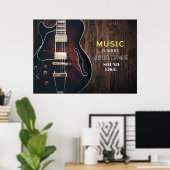 Muziek in de muziekkunst poster (Thuiskantoor)