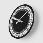 Muziek in de ronde wandklok (Hoek)