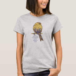 Muziek in de Soul Quote & Music Note Bird T-shirt