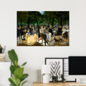 Muziek in de Tuilerieën door Manet - Poster (Thuiskantoor)