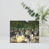 Muziek in de Tullerias Edouard Manet Briefkaart (Staand voorkant)