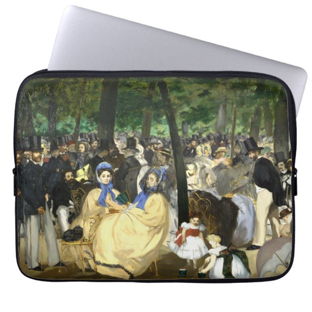 Muziek in de Tullerias Edouard Manet Laptop Sleeve (Voorkant)