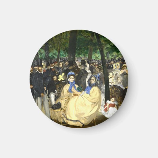 Muziek in de Tullerias Edouard Manet Magneet (Voorkant)