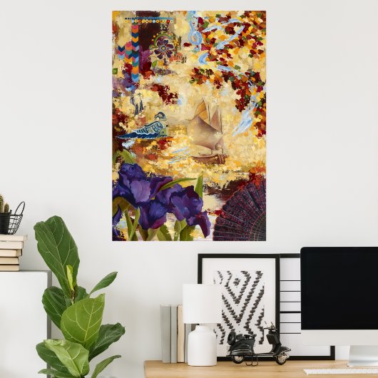 Muziek in de wind poster (Thuiskantoor)