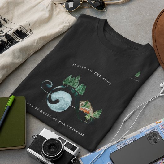 Muziek in de Ziel | Rustieke Waterverf Monogram Tri-Blend Shirt