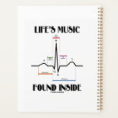 Muziek in ECG Electrocardiogram Planner (Achterkant)
