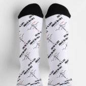 Muziek in ECG Electrocardiogram Sokken (Top)