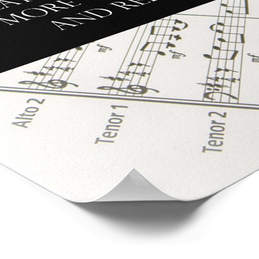 Muziek in effect memoriseren - Muziekoffertes Poster (Hoek)