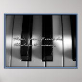 muziek in het geheugen poster (Voorkant)
