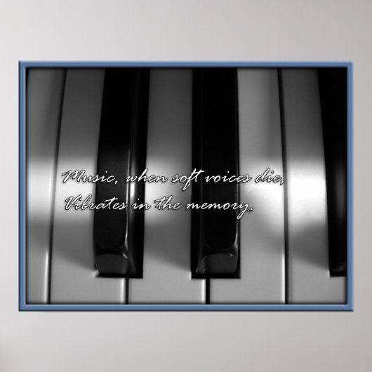 muziek in het geheugen poster (Voorkant)