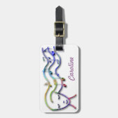 Muziek in het haar bagagelabel (Voorkant verticaal)