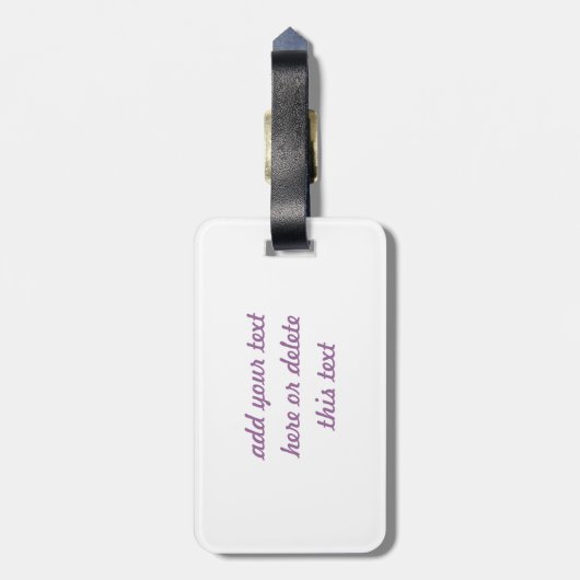 Muziek in het haar bagagelabel (Achterkant verticaal)