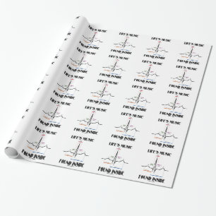 Muziek in het leven gevonden binnen (ECG/EKG harts Cadeaupapier