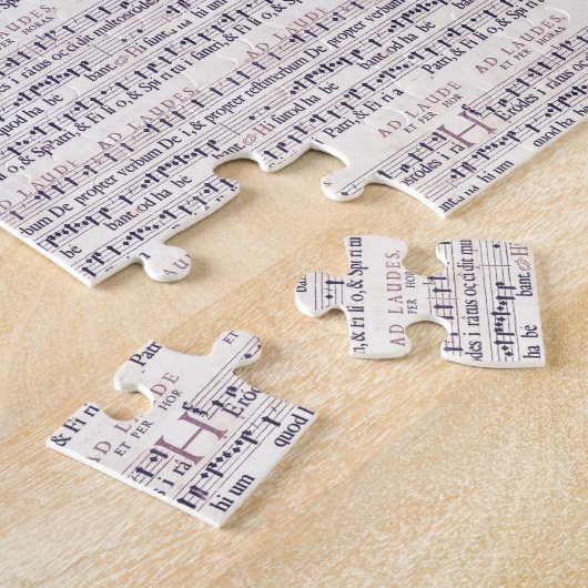 muziek in het wit legpuzzel (Zijkant)