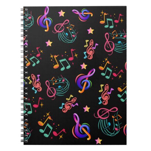 Muziek in kleur notitieboek (Voorkant)