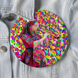 Muziek in kleurenButton Ronde Button 6,0 Cm