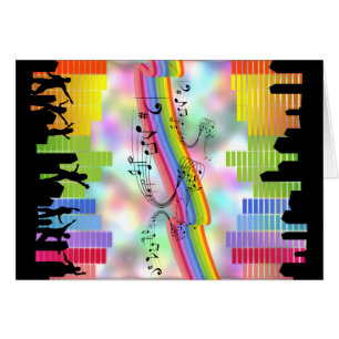 Muziek in kleurrijke partij