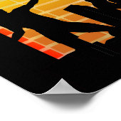 Muziek in kleurrijke partij poster (Hoek)