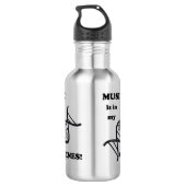 Muziek in mijn genen waterfles  (Achterkant)