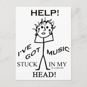 Muziek in mijn hoofd briefkaart