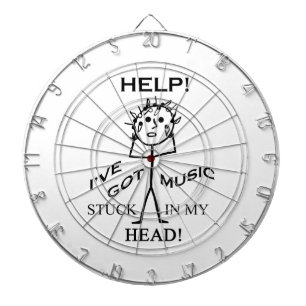 Muziek in mijn hoofd dartbord