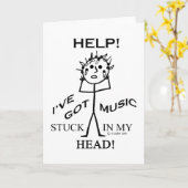 Muziek in mijn hoofd kaart (Gele Bloem)