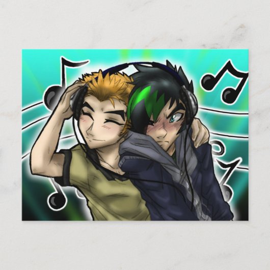 Muziek in mijn leven briefkaart (Voorkant)