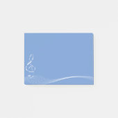 muziek in mijn oren sticky notes pad (Voorkant)
