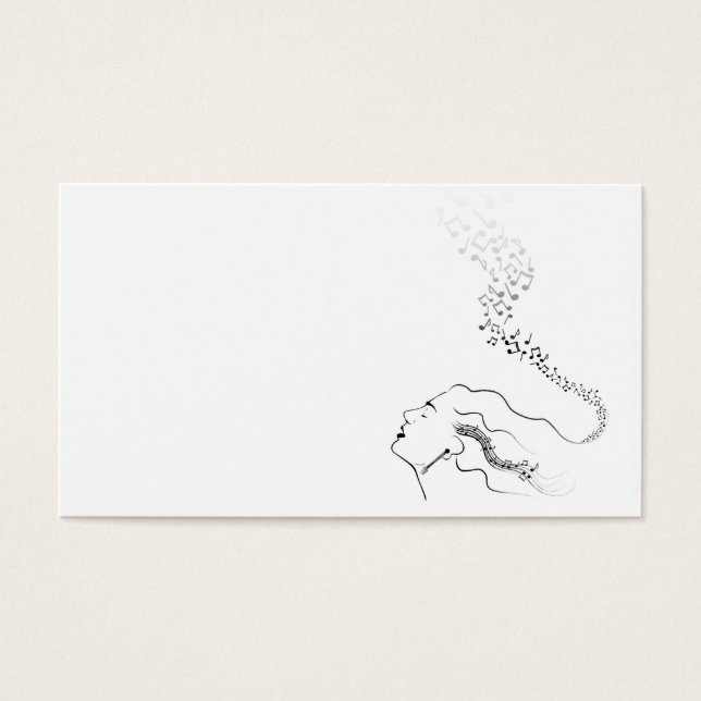 muziek in mijn oren visitekaartje (Voorkant)