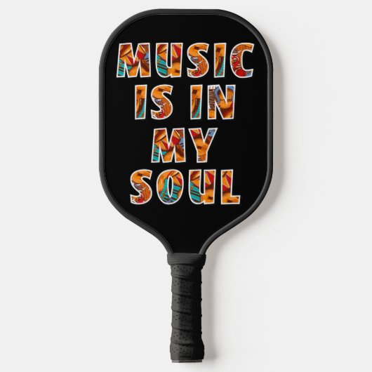 Muziek in Mijn sol Graffiti Pickleball Paddle (Voorkant)