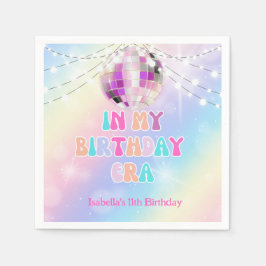 Muziek in mijn verjaardag tijdperk verjaardagsfees servet