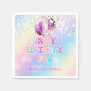 Muziek in mijn verjaardag tijdperk verjaardagsfees servet