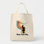Muziek in NYC-Canvas tas (Voorkant)