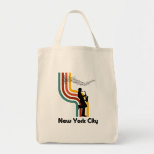 Muziek in NYC-Canvas tas