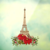 Muziek in Parijs met kersttouwtjes Raamsticker (Vel 3)