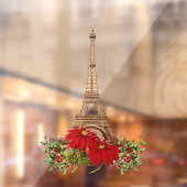 Muziek in Parijs met kersttouwtjes Raamsticker (Vel 2)