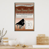 Muziek in Piano Theory Chart Poster (Keuken)