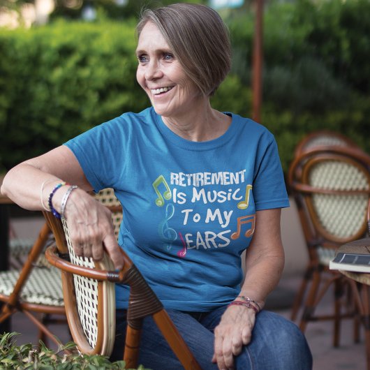 Muziek in ruste Leraar Funny Retirement Gag T-shirt