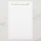 Muziek in uw dag Gold Music Note-serie Briefpapier (Voorkant)